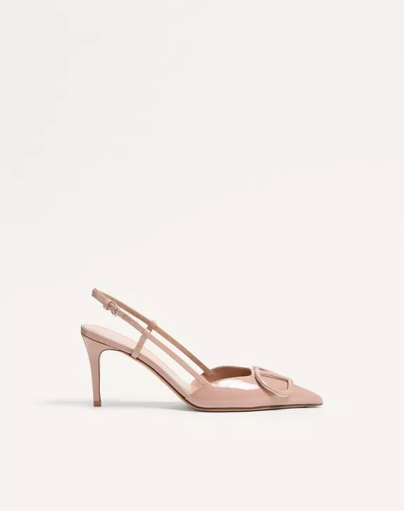 Valentino VLogo Signature Patent Leather Slingback Pump 80Mm - Image 1